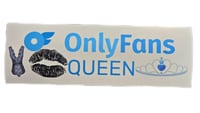 Image 2 of Only Fans Queen glossy bumper sticker 