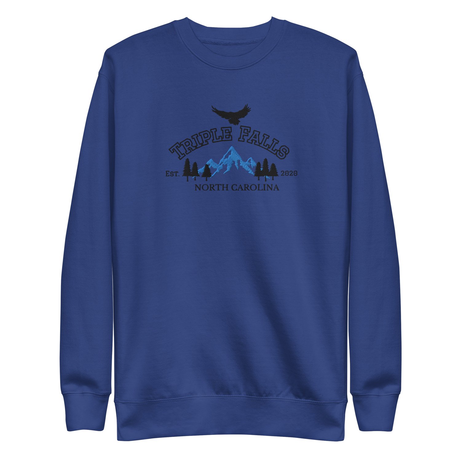 Image of Officially licensed Triple Falls embroidery Unisex Premium Sweatshirt