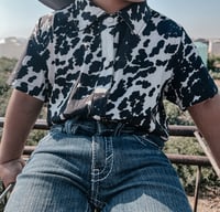 Image 1 of Cowprint Button up 
