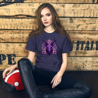 Image 8 of Purple and Pink Goat Baphomet Unisex t-shirt