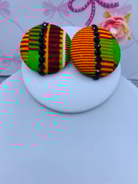 Image 2 of   Button Earrings #2