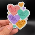 Self-Love Candy Heart Sticker