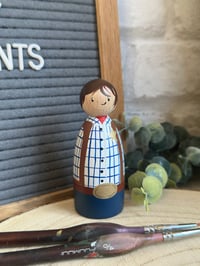 Image 2 of Red the Cowboy - Peg Doll 