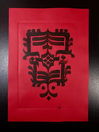 Image 1 of Monotype On Red 7
