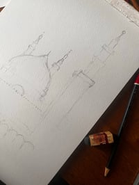 Image 2 of Kaaba & Nabawi (original painting)