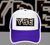 YBE Box logo 3D Effect Purple Trucker Hat