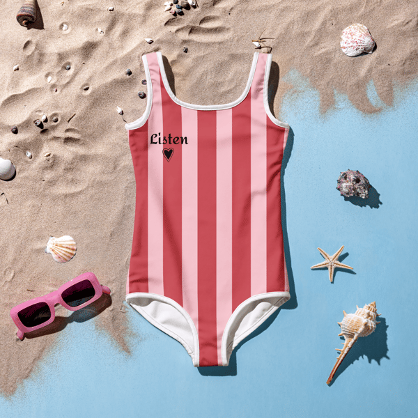 Image of Listen to your heart- Kids Swimsuit