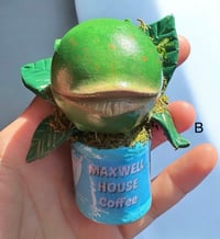 Image 2 of Little Audrey handmade clay sculpture - Audrey II inspired art