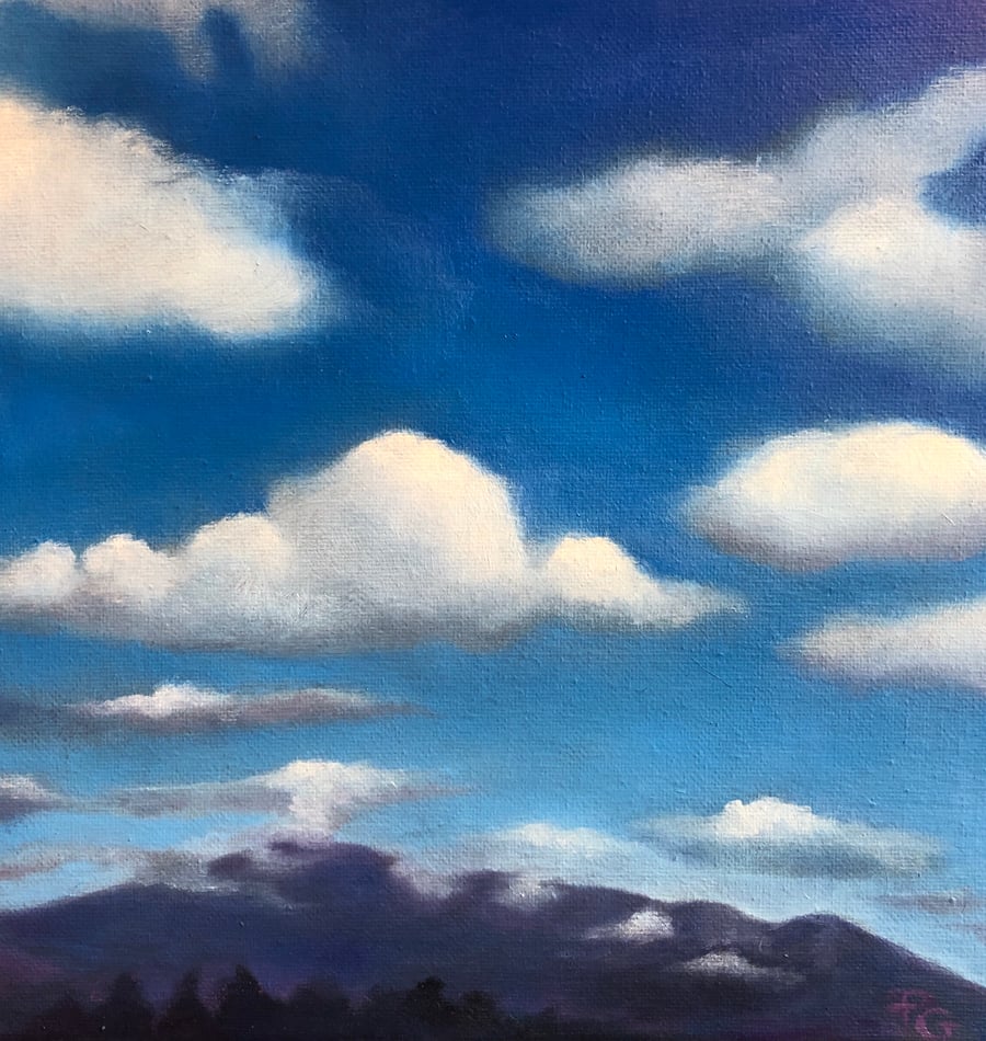 Image of Oil Painting Catskill Mountains 