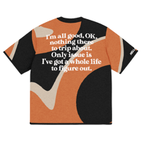 Image 1 of Life - Orange/Sand/Black - Knitted Shirt