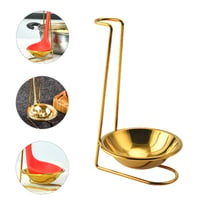 Image 2 of Kitchen Accessories Vertical Single/Double Ladle Spoon Utensil Rack Soup Spoon Rest Stand 