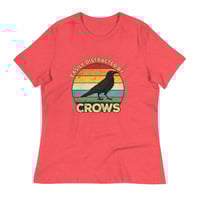 Image 2 of Women's Relaxed T-Shirt, Easily Distracted By Crows Tee