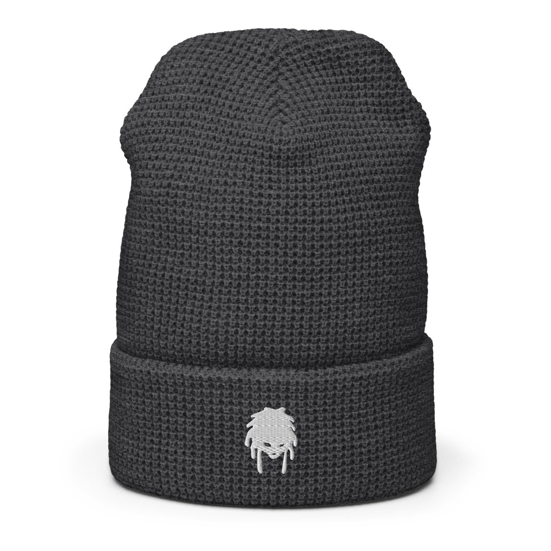 Image of MAH WHITE LOGO Waffle beanie