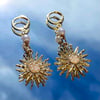 Pearl sun earrings  