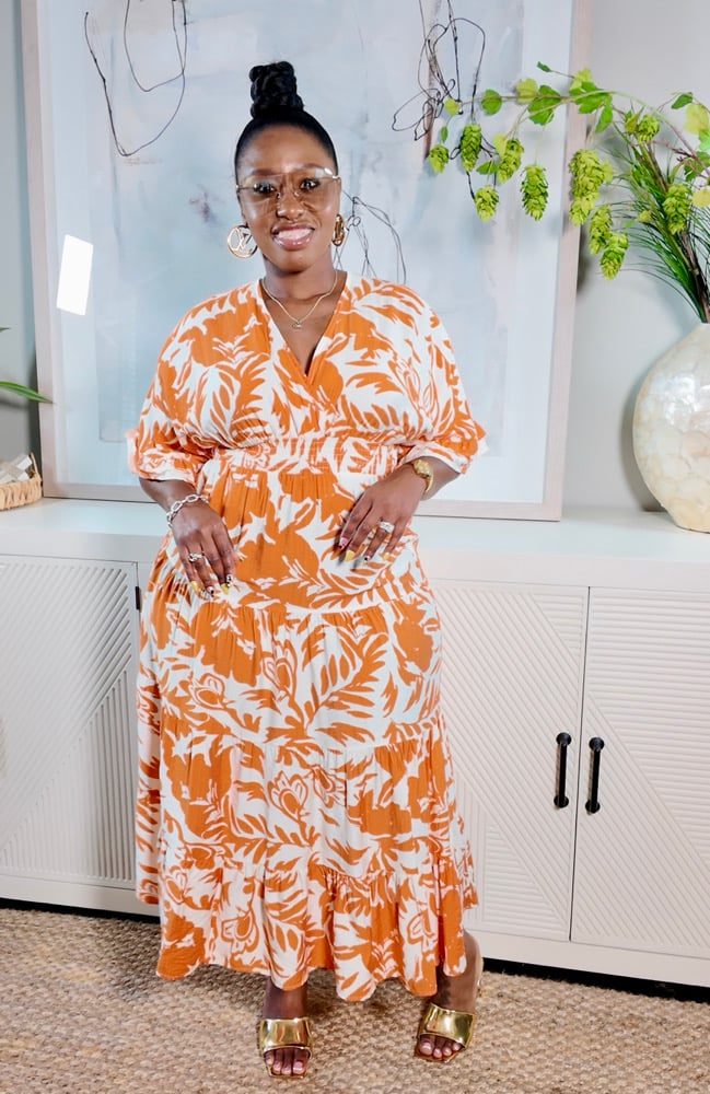 Image of The Luau Dress (Tangerine)