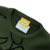 Image 3 of Whimsy x Lolas ‘Blood’ Knit Sweater [OLIVE]