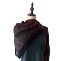 Image 3 of Algonquins red checkered scarf