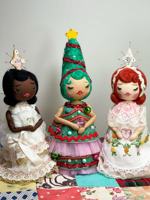 Image of RESERVED FOR ALLISON ART DOLL TREE TOPPER