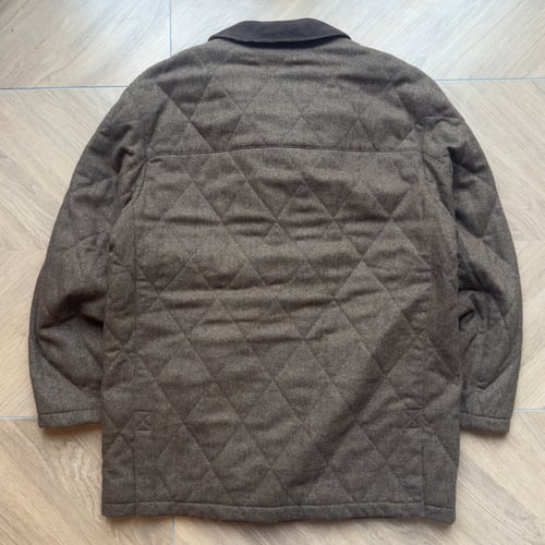 Image of Burberry Wool Button Up Trench Coat, Size XL