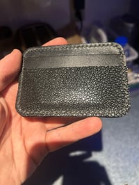 Image 2 of Black Stingray Cardholder 