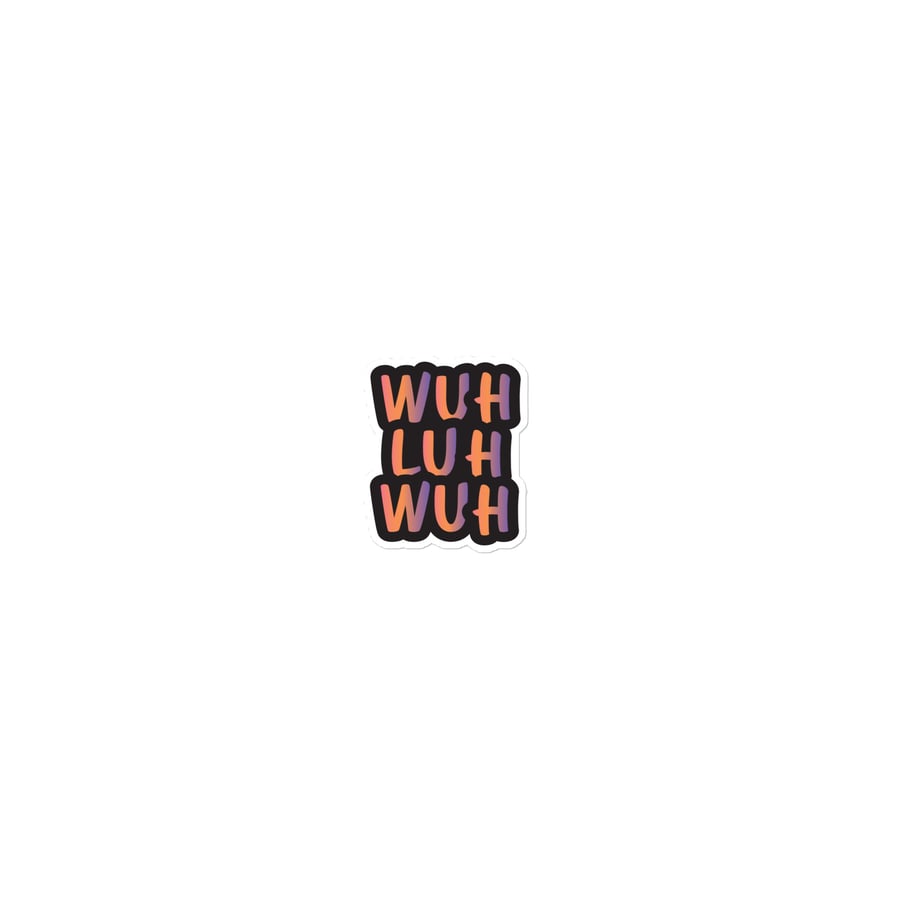 Image of wuhluhwuh gradient sticker