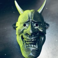 Image 1 of CUSTOM MASK - Hannya - Acid Green