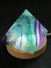 Image 9 of Rainbow Fluorite Crystal Pyramid #2285