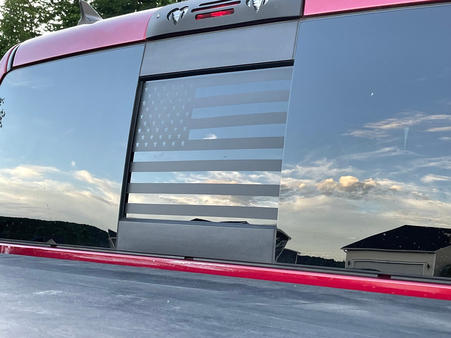 Sliding Window American Flag 2009-2024 RAM Trucks | Blacked Out Designs