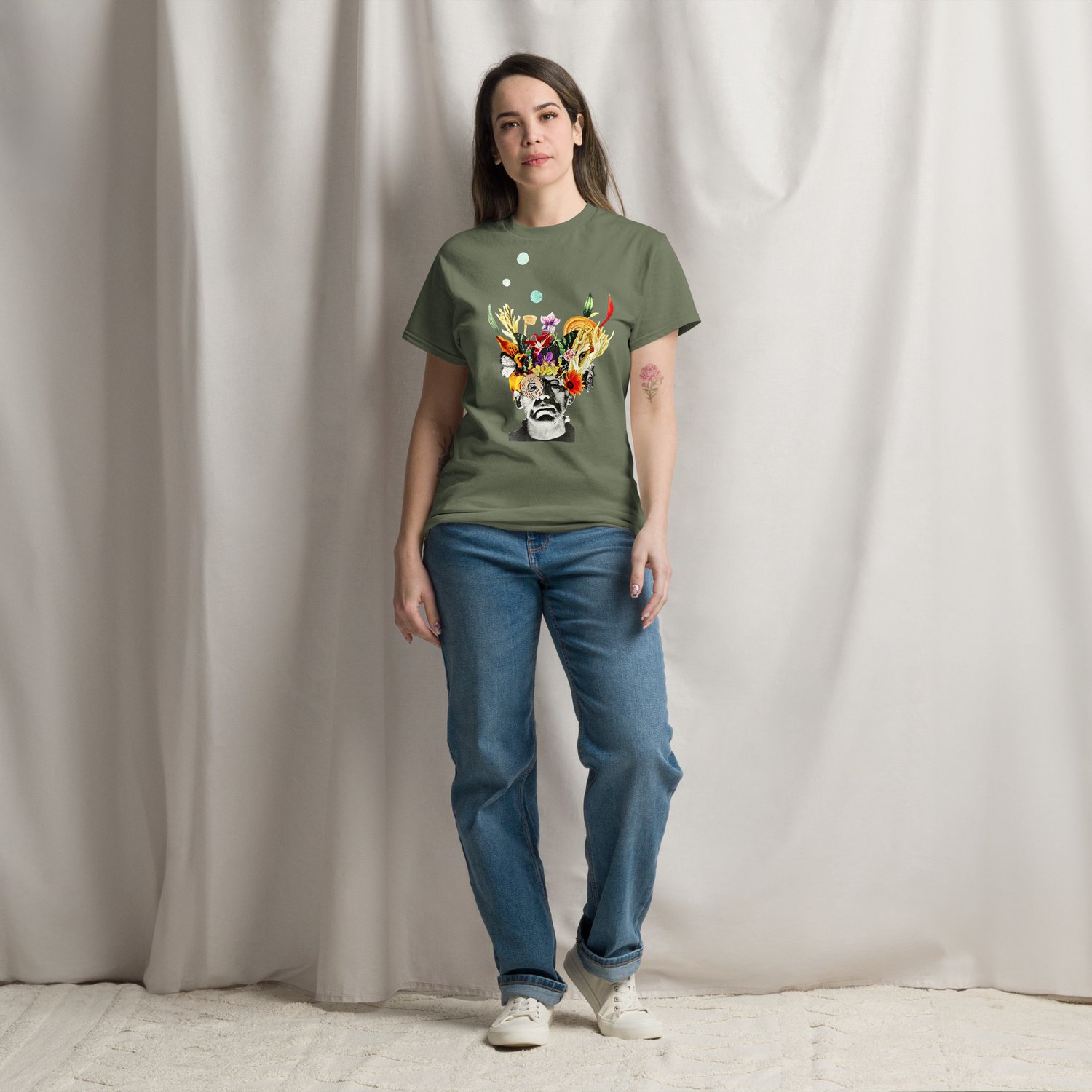 Image of Frankenflower - 100% Cotton Classic Fit Tee - Unisex