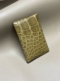 Image 2 of Military Green Alligator "Hotel Cardholder"