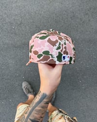 Image 3 of  SAFETY BRIM DUCK CAMO ATLANTA BRAVES CUSTOM FITTED CAP