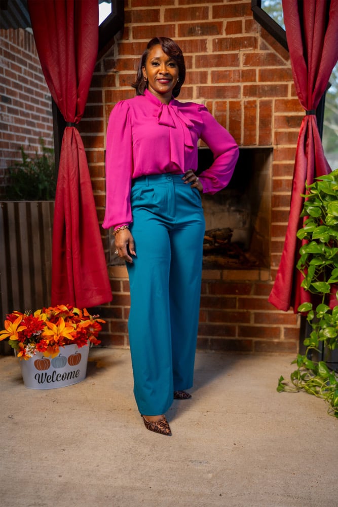Image of High Waisted, Wide Leg Pants