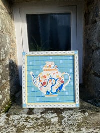 Image 2 of Teapot with Birds and Dog