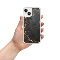 Image 21 of Gold and Black Tattered Texture Gnarled Roots Goth Inspired Clear Case for iPhone®