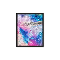 Art Is Your Souls Whisper Framed Canvas Print