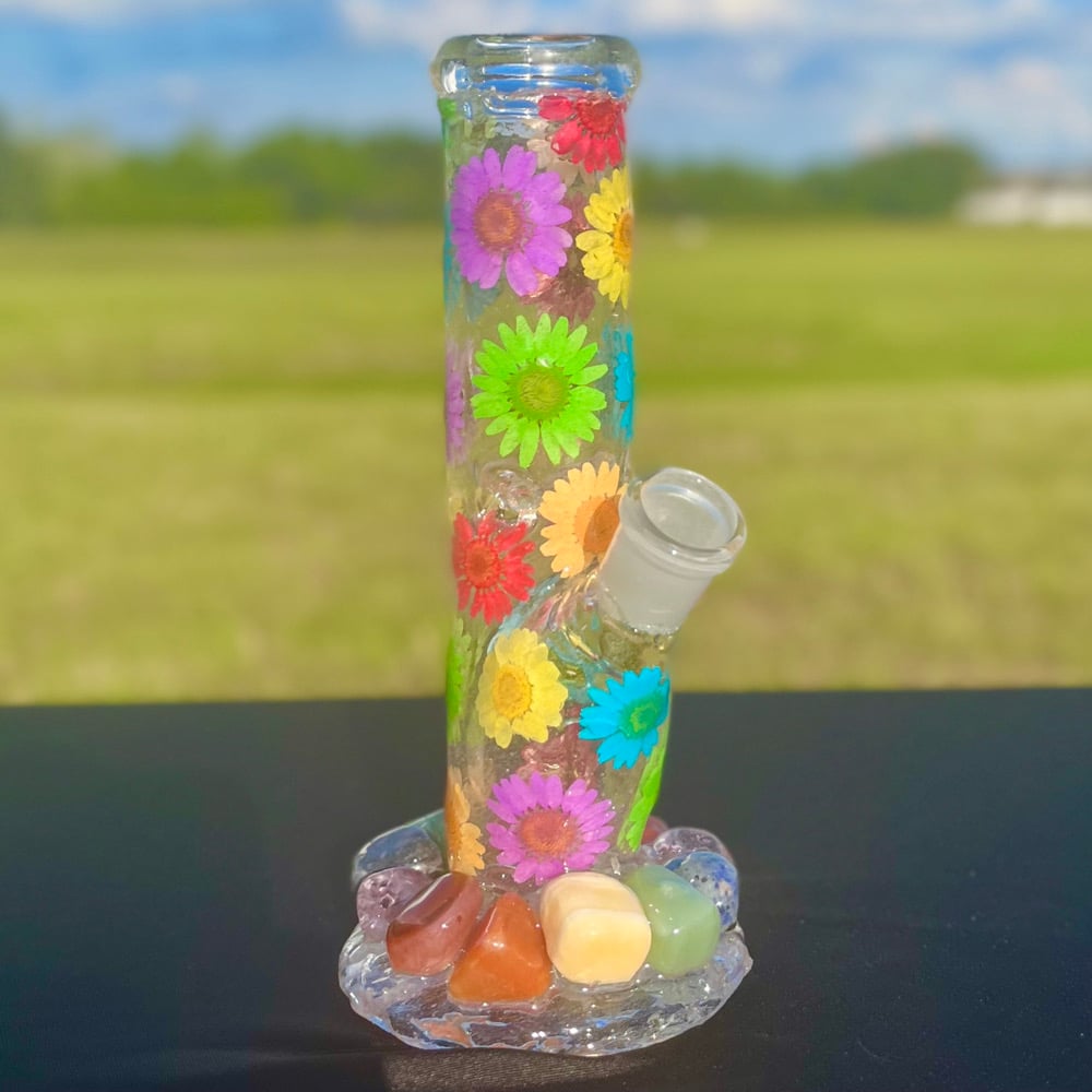 Image of rainbow pride crystal 8”