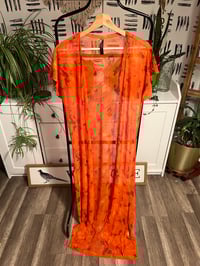 Image 1 of sheer orange cover up 