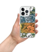 Image 23 of Art Nouveau Inspired Colorful Quartet Boho Hippie Floral Sketch Clear Case for iPhone®