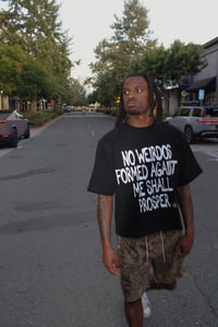 Image 1 of No Weirdos Tee (black)