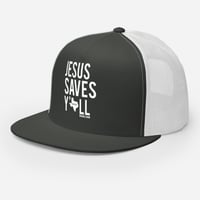 Image 2 of Jesus Saves Y'all Texas Trucker Cap - FREE SHIPPING!!!