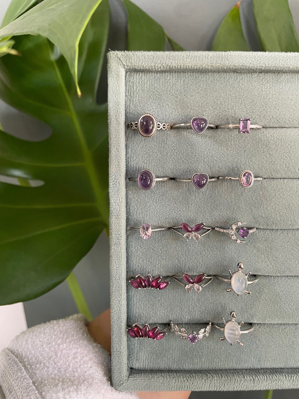 anti-anxiety crystal rings!