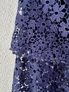 NAVY BLUE GUIPURE SKIRT