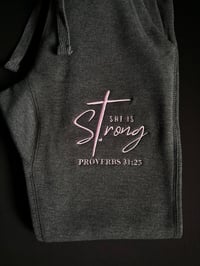 Image 5 of "She Is Strong" PROVERBS 31:25 Faith based/Spiritual Armor (Comes with a free pen!)