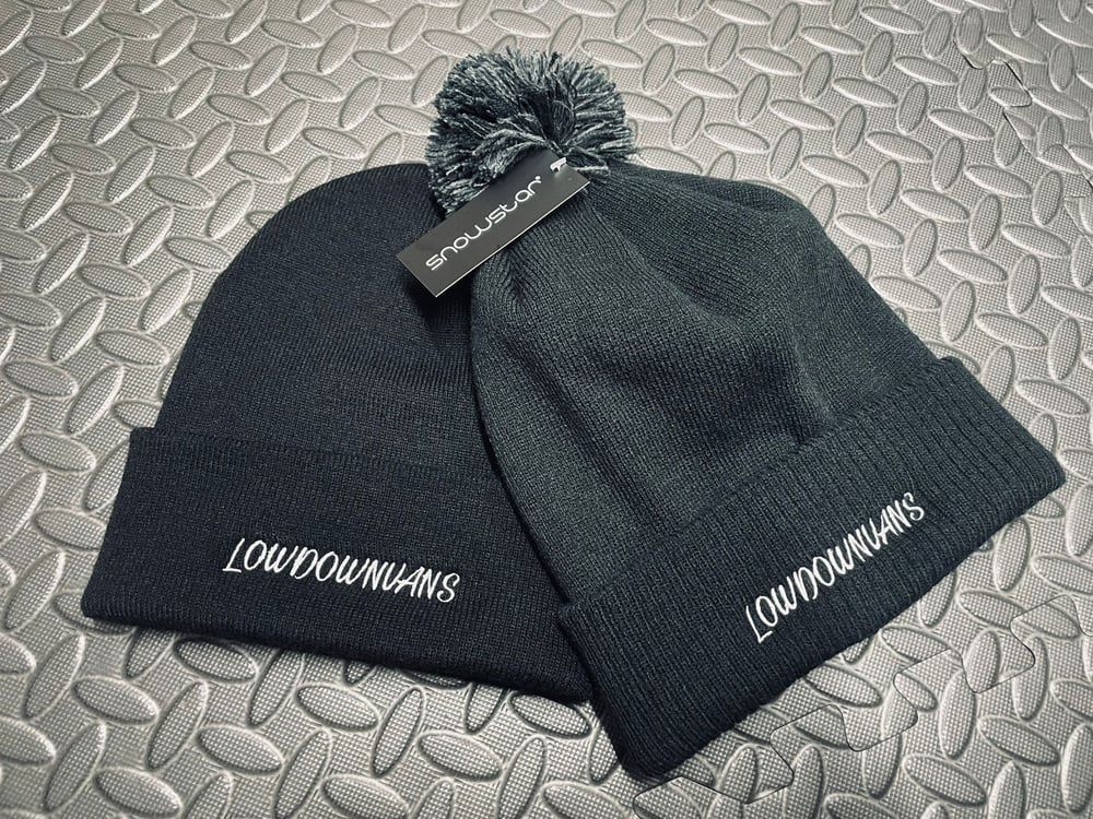 Image of AW24 Collection ldvans embroidered beanies 