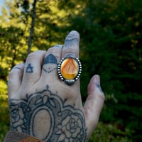 Image 3 of Golden Hour Agate Ring~9.25/9.5