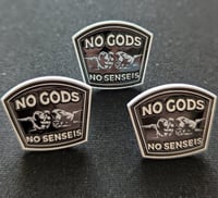 No gods no senseis enamel pin 