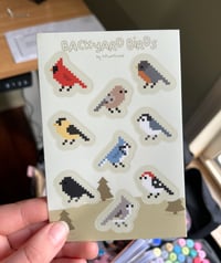 Pixel Backyard Birbs Sticker Sheet