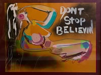 Image 3 of “Don’t Stop Believin”, Mixed Media Drawing on Paper