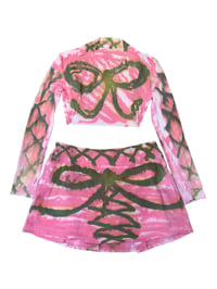 Image 1 of lace up bows ✧ bolero & skort set