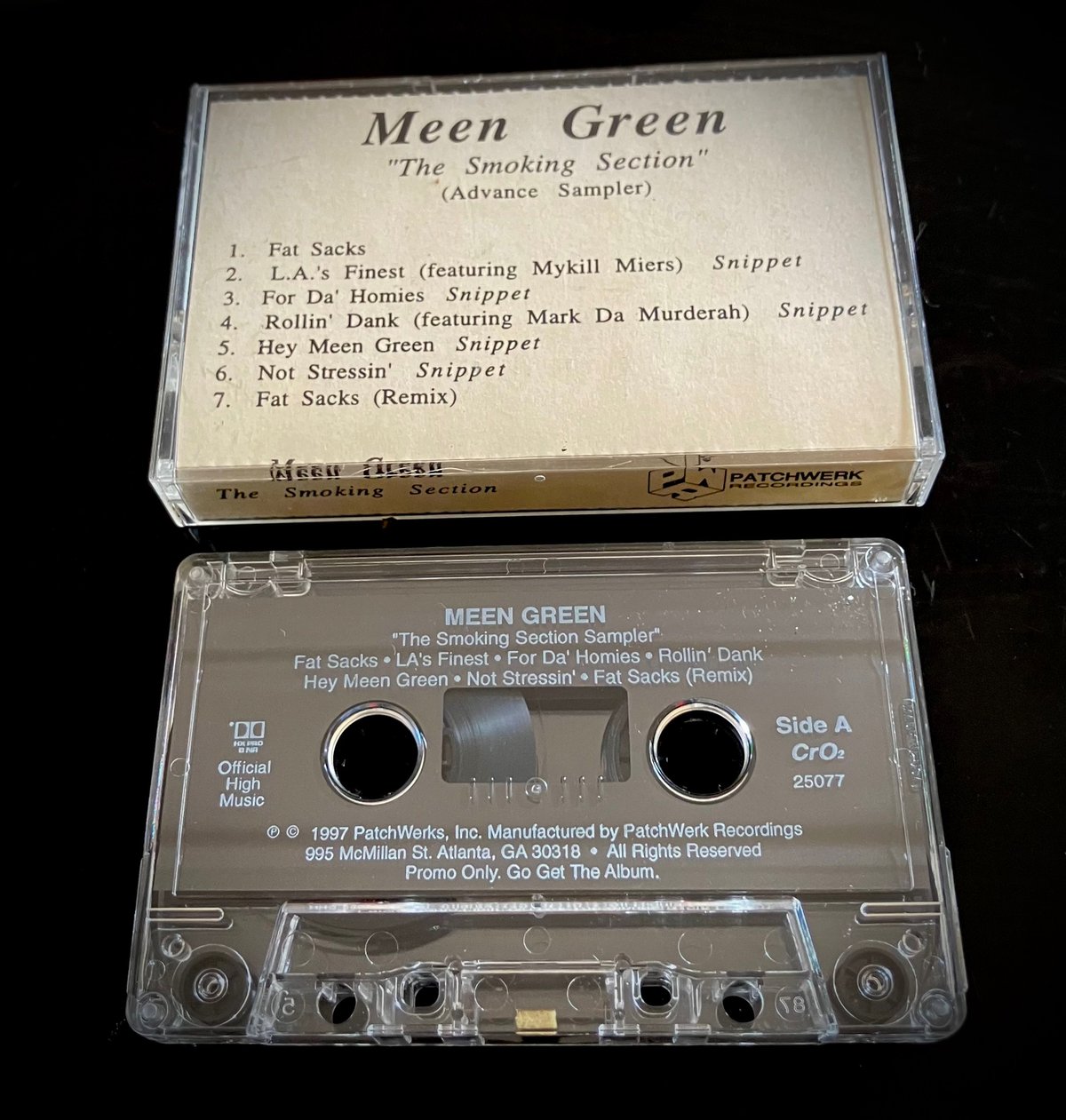 Image of MEEN GREEN “The Smoking Section”(Sampler)